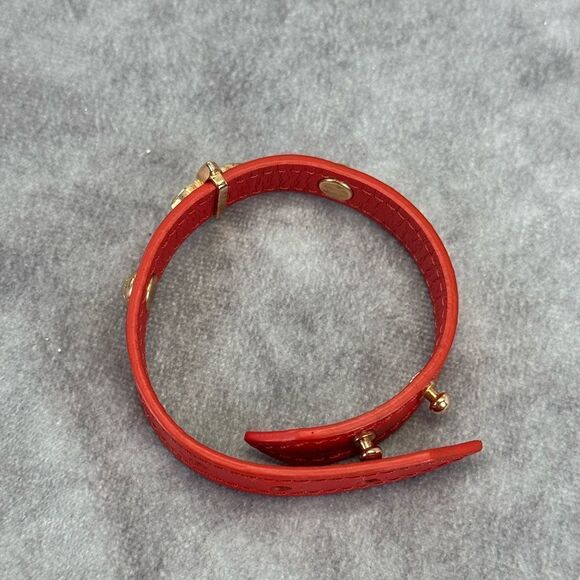Louis Vuitton Blooming Red Monogram Flower Bracelet M6535 New - Picture 9 of 12